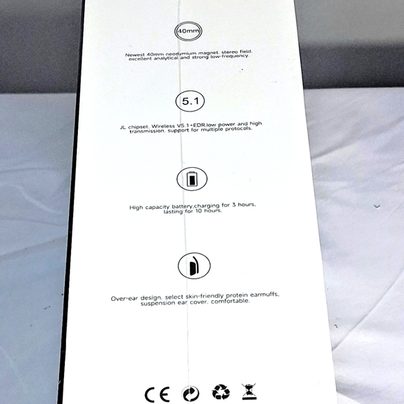 Burnester Black New In Box Wireless Noise Canceling Headphones - Picture 8 of 11